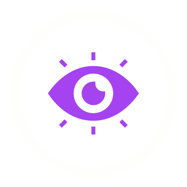 Eye graphic with glowing effect
