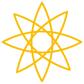 Abstract symmetrical star design